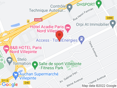 Plan Google Stage recuperation de points à Tremblay-en-France proche de Dammartin-en-Goële