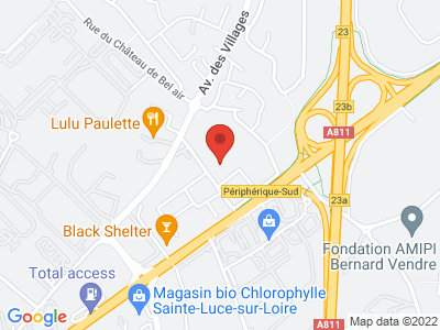 Plan Google Stage recuperation de points à Carquefou proche de Ancenis