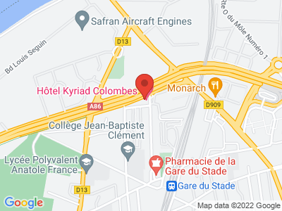 Plan Google Stage recuperation de points à Colombes proche de Argenteuil