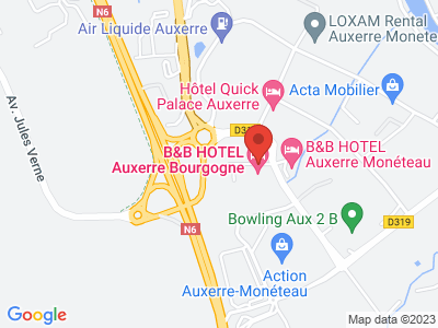 Plan Google Stage recuperation de points à Monéteau proche de Auxerre