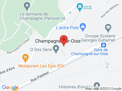 Plan Google Stage recuperation de points à Champagne-sur-Oise proche de Chambly
