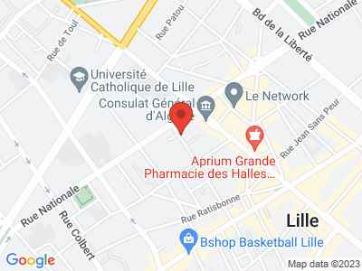 Plan Google Stage recuperation de points à Lille