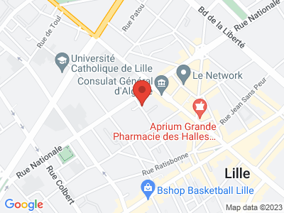 Plan Google Stage recuperation de points à Lille proche de Englos