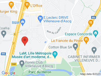 Plan Google Stage recuperation de points à Villeneuve-d'Ascq proche de Tourcoing