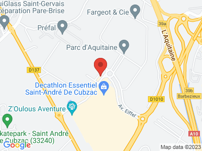 Plan Google Stage recuperation de points à Saint-André-de-Cubzac proche de Libourne