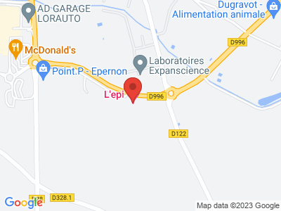 Plan Google Stage recuperation de points à Épernon proche de Dreux
