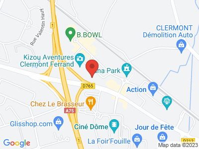 Plan Google Stage recuperation de points à Clermont-Ferrand proche de Gerzat