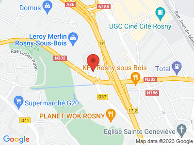 Plan Google Stage recuperation de points à Rosny-sous-Bois proche de Gagny