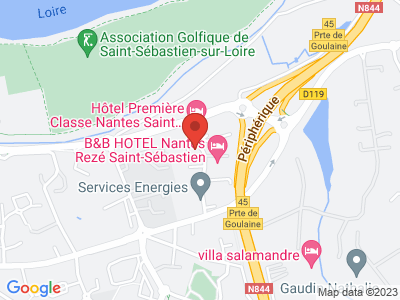 Plan Google Stage recuperation de points à Saint-Sébastien-sur-Loire proche de Boufféré