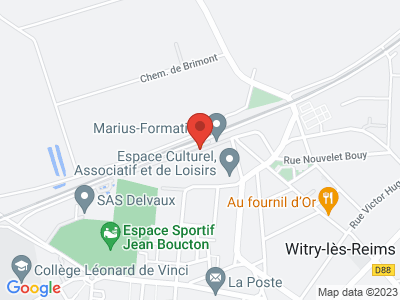 Plan Google Stage recuperation de points à Witry-lès-Reims proche de Charleville-Mézières