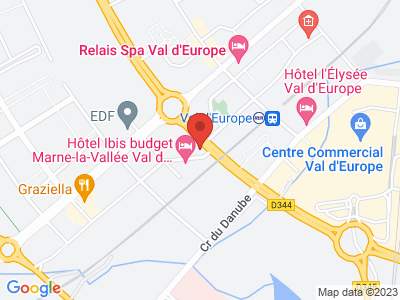 Plan Google Stage recuperation de points à Montévrain proche de Chanteloup-en-Brie