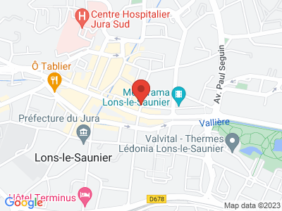 Plan Google Stage recuperation de points à Lons-le-Saunier