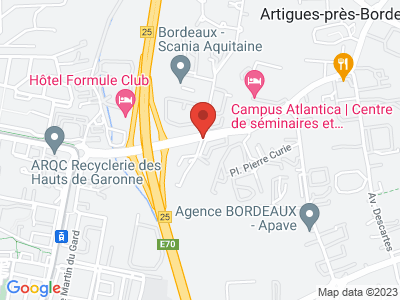 Plan Google Stage recuperation de points à Artigues-près-Bordeaux proche de Libourne