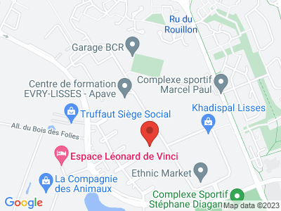 Plan Google Stage recuperation de points à Lisses proche de Corbeil-Essonnes