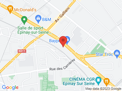 Plan Google Stage recuperation de points à Épinay-sur-Seine proche de Eaubonne
