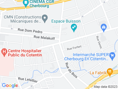 Plan Google Stage recuperation de points à Cherbourg-Octeville proche de Valognes