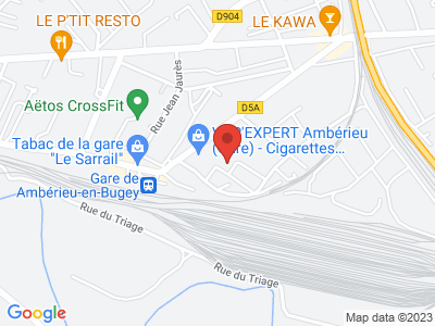 Plan Google Stage recuperation de points à Ambérieu-en-Bugey proche de Nantua