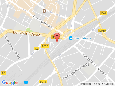 Plan Google Stage recuperation de points à Arras proche de Amiens