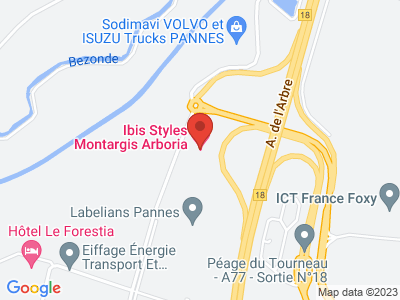 Plan Google Stage recuperation de points à Pannes proche de Quimperlé
