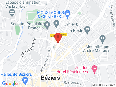 Plan Google Stage recuperation de points à Béziers proche de Narbonne