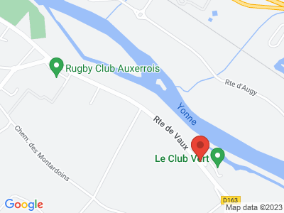 Plan Google Stage recuperation de points à Auxerre proche de Joigny