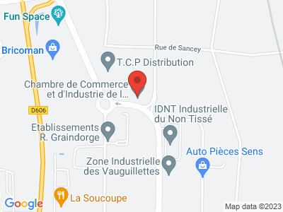 Plan Google Stage recuperation de points à Sens proche de Bray-sur-Seine
