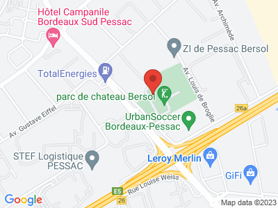 Plan Google Stage recuperation de points à Pessac proche de Villenave-d'Ornon