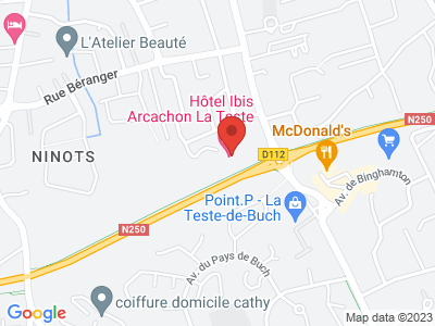 Plan Google Stage recuperation de points à La Teste-de-Buch proche de Ychoux