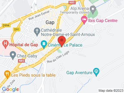 Plan Google Stage recuperation de points à Gap proche de Sisteron