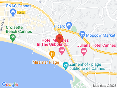 Plan Google Stage recuperation de points à Cannes proche de Mandelieu-la-Napoule