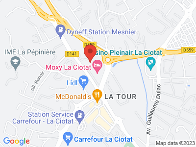 Plan Google Stage recuperation de points à La Ciotat proche de Aubagne