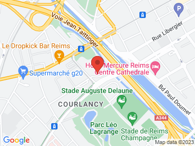 Plan Google Stage recuperation de points à Reims proche de Witry-lès-Reims