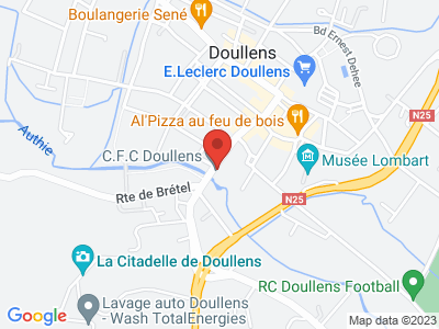 Plan Google Stage recuperation de points à Doullens proche de Gamaches