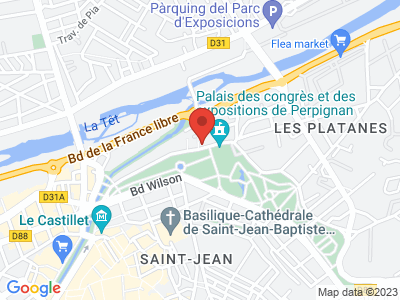 Plan Google Stage recuperation de points à Perpignan proche de Saint-Estève