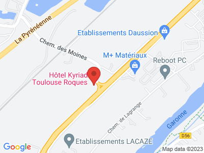 Plan Google Stage recuperation de points à Roques proche de Labège