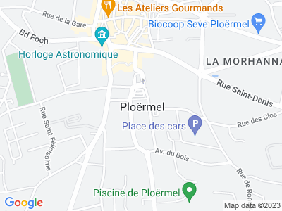 Plan Google Stage recuperation de points à Ploërmel proche de Redon