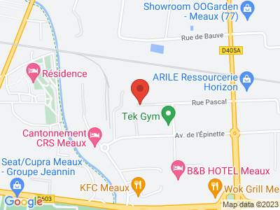 Plan Google Stage recuperation de points à Meaux proche de Giremoutiers