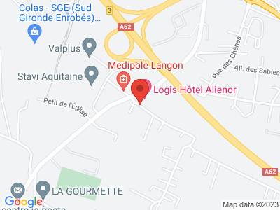 Plan Google Stage recuperation de points à Langon proche de Saint-Macaire