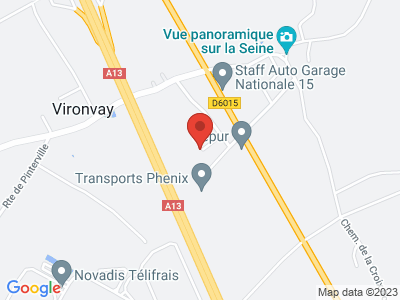 Plan Google Stage recuperation de points à Vironvay proche de Louviers
