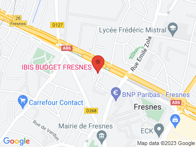 Plan Google Stage recuperation de points à Fresnes proche de Rungis