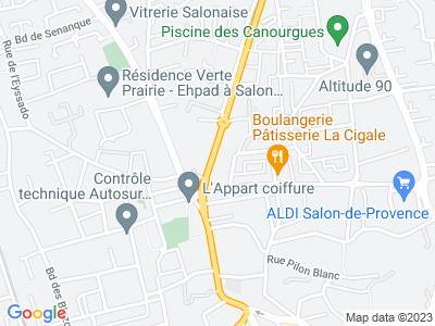 Plan Google Stage recuperation de points à Salon-de-Provence proche de Istres