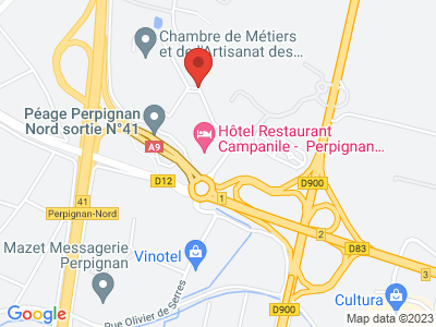 Plan Google Stage recuperation de points à Rivesaltes proche de Prades