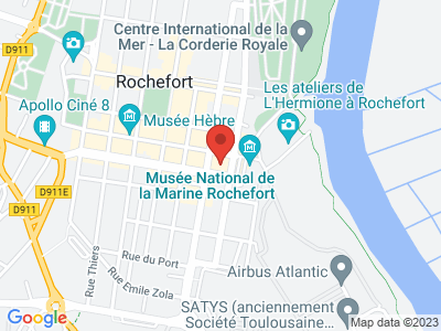 Plan Google Stage recuperation de points à Rochefort proche de Marennes