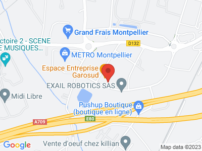 Plan Google Stage recuperation de points à Montpellier proche de Lattes