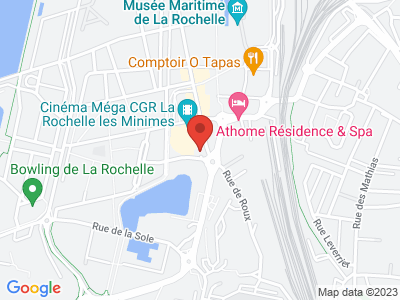 Plan Google Stage recuperation de points à La Rochelle proche de Puilboreau