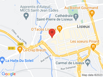 Plan Google Stage recuperation de points à Lisieux