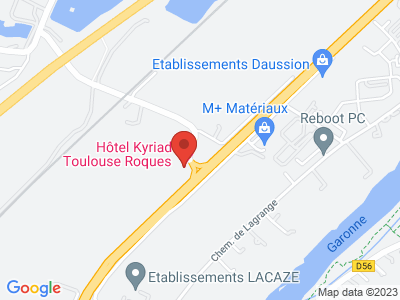Plan Google Stage recuperation de points à Roques proche de Muret