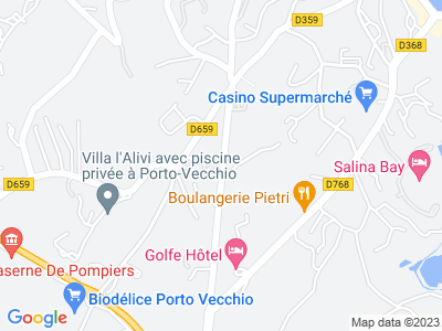 Plan Google Stage recuperation de points à Porto-Vecchio proche de Ajaccio