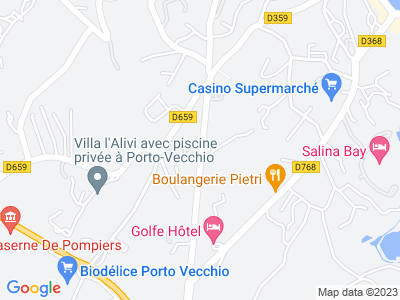 Plan Google Stage recuperation de points à Porto-Vecchio proche de Prunelli-di-Fiumorbo