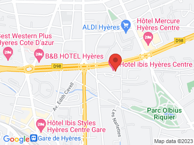 Plan Google Stage recuperation de points à Hyères